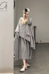 Daniel Andresen Knit Skirt Collection Handmade in Belgium DA-CARDINAL-HUI 1 Virgin wool Grey PDA7